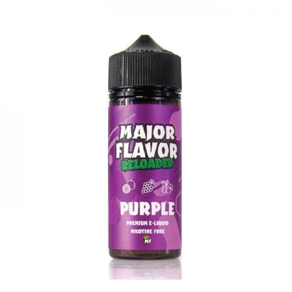 Purple by Major Flavor Reloaded, 100ML E Liquid, 70VG Vape, 0MG Juice