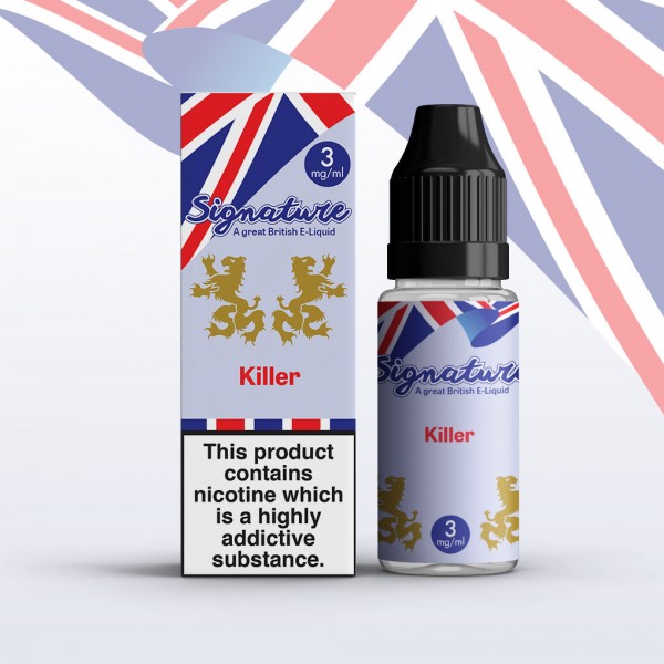 Killer by Signature 10 x 10ML E liquid 50VG Vape 3/6/12/18MG Juice