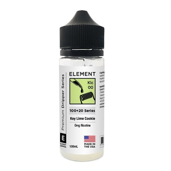 Key Lime Cookie Element. 100ML E-Liquid, 0MG Vape 80VG/20PG Juice