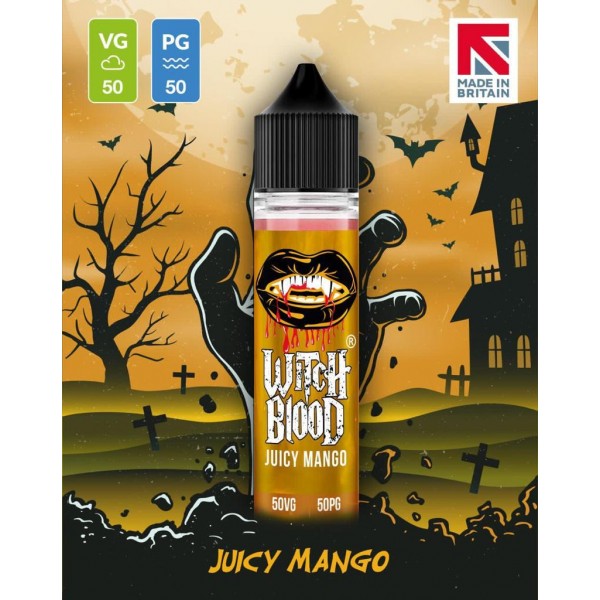 Juicy Mango By Witch Blood 50ML E Liquid 50VG Vape 0MG Juice