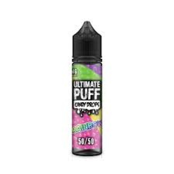 Rainbow Candy Drops by Ultimate Puff, 50ML E-liquid, 0MG Vape, 50VG Juice