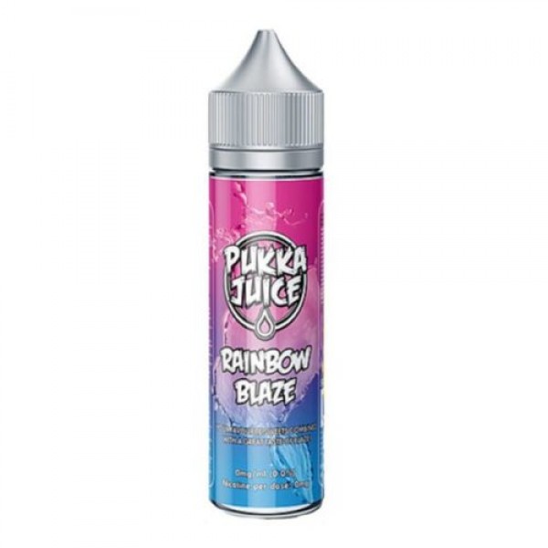 RAINBOW BLAZE ELIQUID BY PUKKA JUICE 50ML SHORTFILL E LIQUID 70VG VAPE