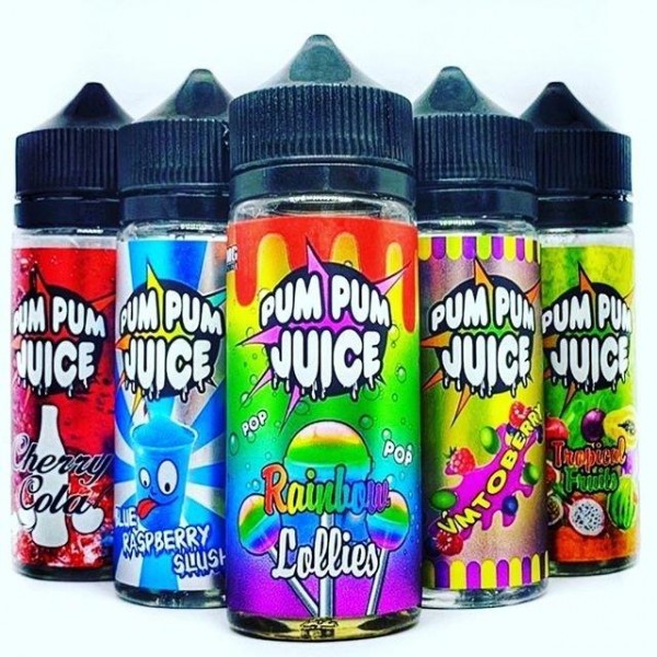 Rainbow Milkshake by Pum Pum Juice. 0MG 100ML E-liquid. 70VG/30PG Vape Juice