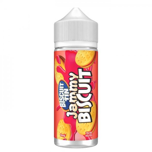 Jammy Biscuit By Biscuit Tin 100ML E Liquid 70VG/30PG Vape 0MG Juice Short Fill