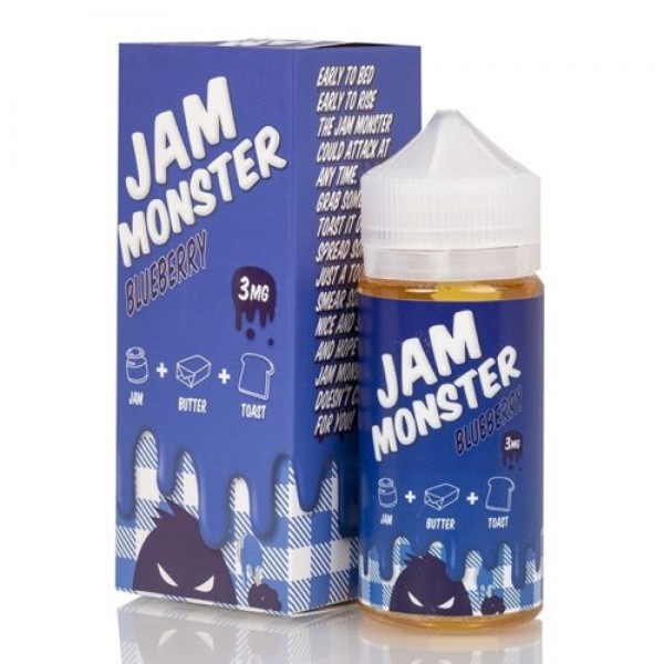 JAM MONSTER – BLUEBERRY 100ML SHORTFILL E LIQUID 75VG VAPE