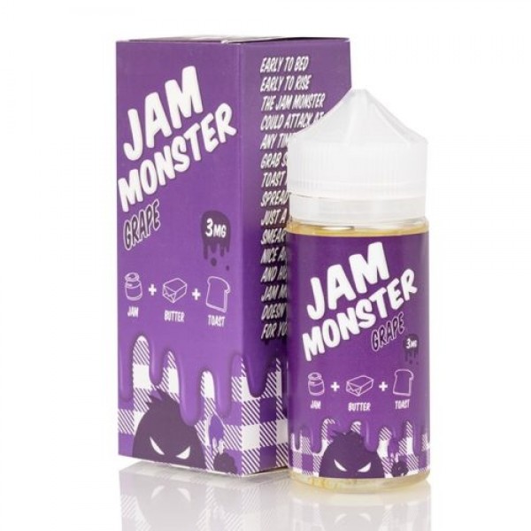 JAM MONSTER – GRAPE 100ML SHORTFILL E LIQUID 75VG VAPE