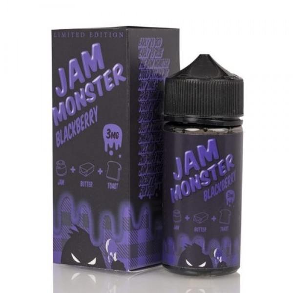 JAM MONSTER – BLACKBERRY 100ML SHORTFILL E LIQUID 75VG VAPE