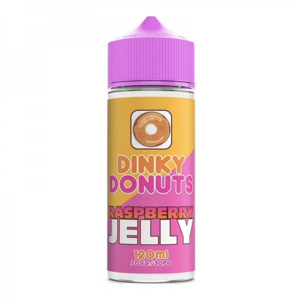 Raspberry Jelly By Dinky Donuts 100ML E Liquid 70VG Vape 0MG Juice Shortfill