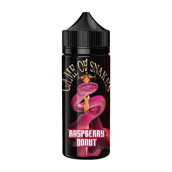 Raspberry Donut By Game Of Snakes 100ML E Liquid 70VG Vape 0MG Juice