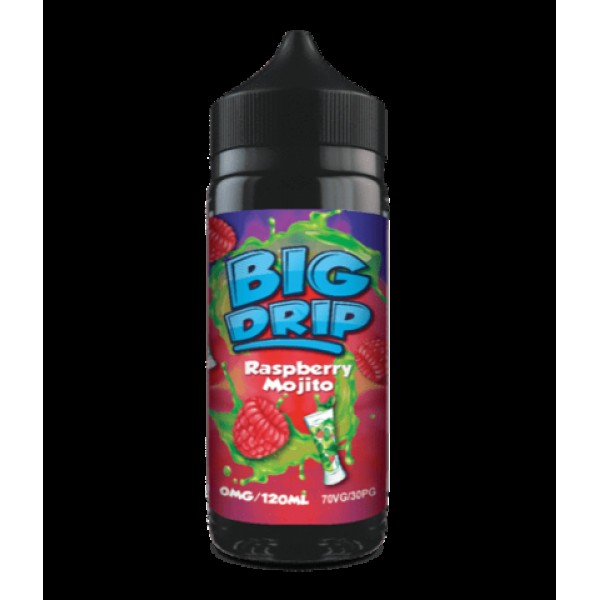 Raspberry Mojito by Big Drip. 100ML E-liquid, 0MG Vape, 70VG Juice