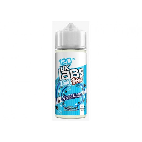 Iced Latte - Cold Brew by UK Labs, 100ML E Liquid, 70VG Vape, 0MG Juice, Shortfill