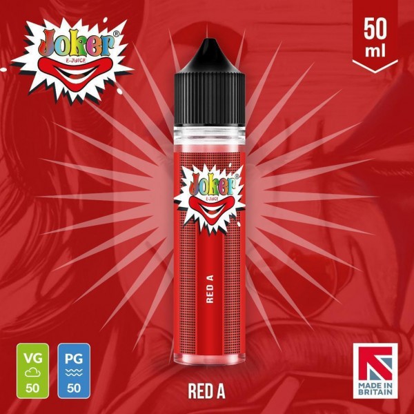 Red A By Joker E-Juice 50ML E Liquid 50VG Vape 0MG Juice