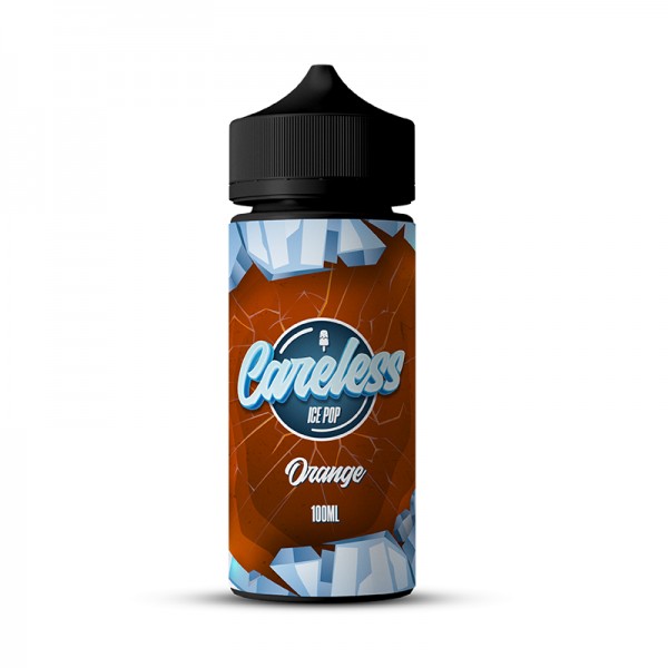 Ice Pop - Orange By Careless | 100ML E Liquid | 70VG Vape | 0MG Juice | Short Fill