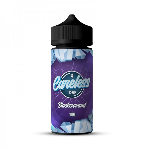 Ice Pop - Blackcurrant By Careless | 100ML E Liquid | 70VG Vape | 0MG Juice | Short Fill