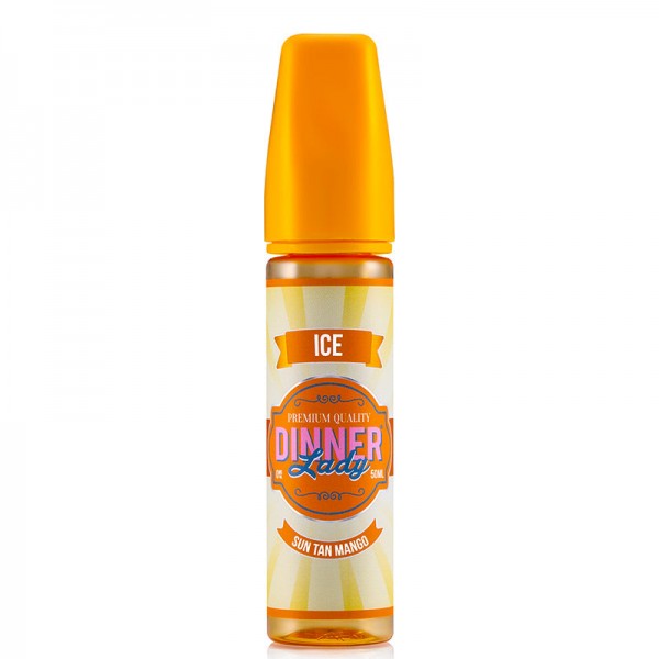 Ice - Sun Tan Mango by Dinner Lady E-liquid 70VG Shortfill Vape