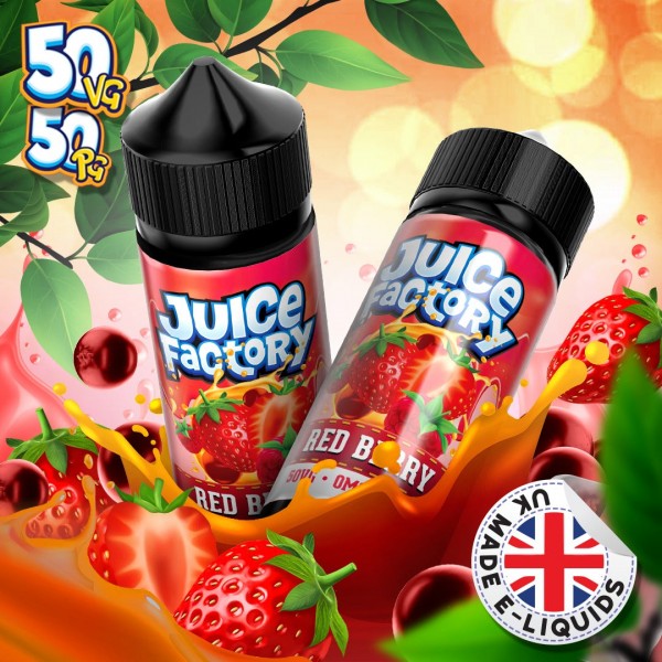 Red Berry by Juice Factory. 100ML E-liquid, 0MG vape, 50VG/50PG juice