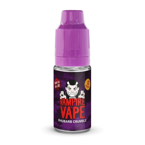 Rhubarb Crumble By Vampire Vape 10ML E Liquid. All Strengths Of Nicotine Juice