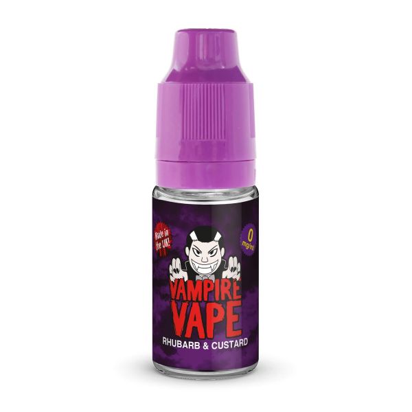 Rhubarb & Custard By Vampire Vape 10ML E Liquid. All Strengths Of Nicotine Juice