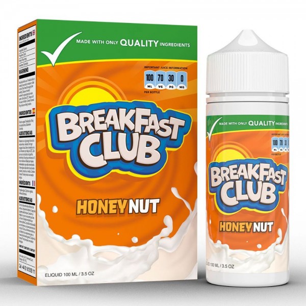 Honey Nut by Breakfast Club 100ML E Liquid 70VG Vape 0MG Juice