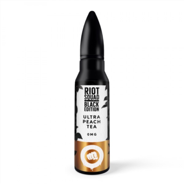 RIOT SQUAD BLACK EDITION – ULTRA PEACH TEA 50ML SHORTFILL E LIQUID 70VG VAPE