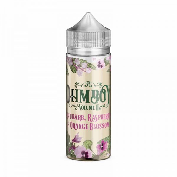 Rhubarb, Raspberry & Orange Blossom By Ohm Boy Volume II 100ML E Liquid 70VG Vape 0MG Juice