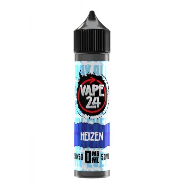 Heizen By Vape 24, 50ML E Liquid, 50VG Vape, 0MG Juice