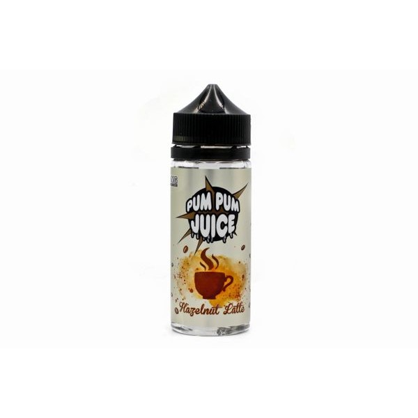 Hazelnut Latte by Pum Pum Juice. 0MG 100ML E-liquid. 70VG/30PG Vape Juice