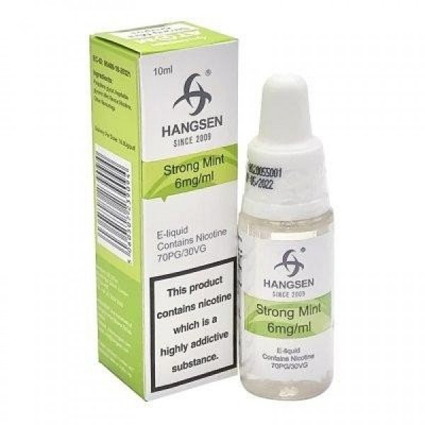 HANGSEN STRONG MINT 10ML TPD E LIQUID JUICE 3MG/6MG/12MG/18MG MULTIBUY