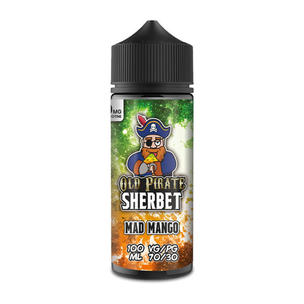 Sherbet - Mad Mango by Old Pirate 100ML E Liquid, 70VG Vape, 0MG Juice, Shortfill