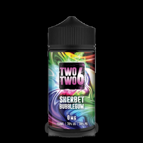 Sherbet Bubblegum by TWO TWO 6 (226) 150ML E Liquid 70VG Vape 0MG Juice