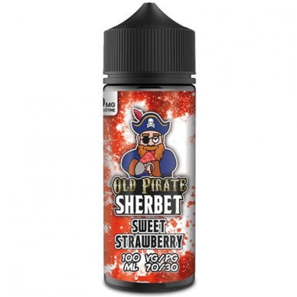 Sherbet - Sweet Strawberry by Old Pirate 100ML E Liquid, 70VG Vape, 0MG Juice, Shortfill