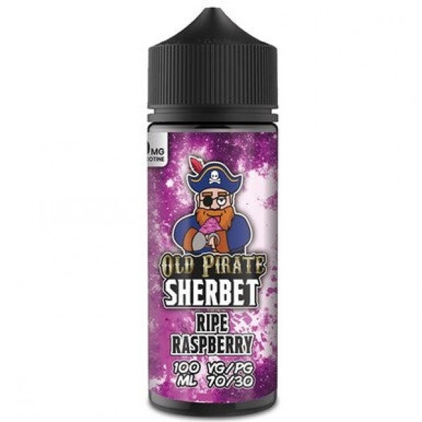Sherbet - Ripe Raspberry by Old Pirate 100ML E Liquid, 70VG Vape, 0MG Juice, Shortfill