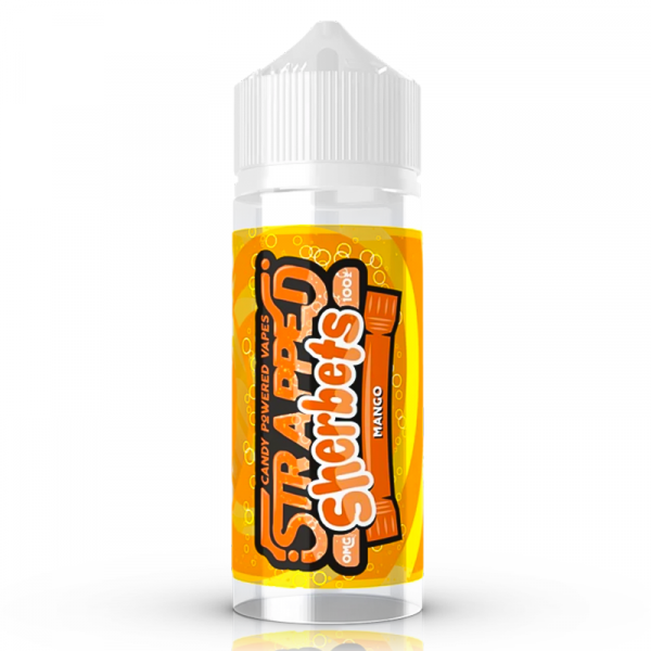 SHERBETS - MANGO BY STRAPPED 100ML E LIQUID 70VG VAPE 0MG JUICE