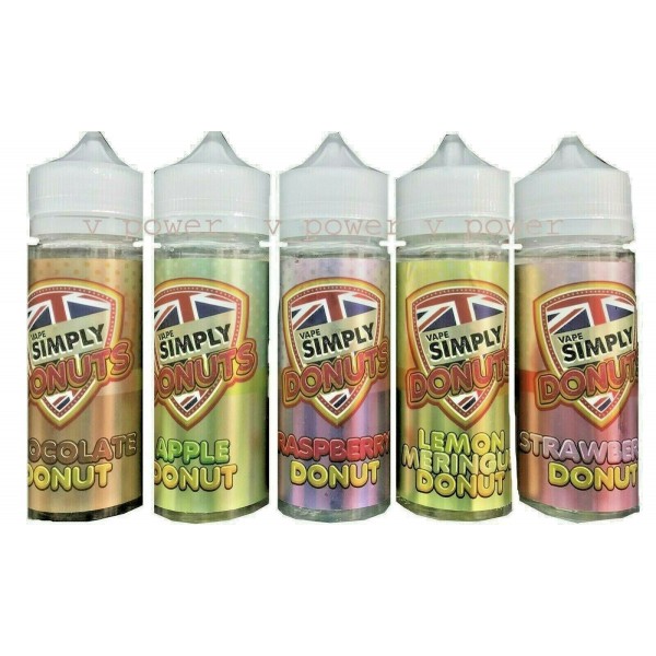 SIMPLY VAPOUR DONUTS - VANILLA CUSTARD DONUT 100ML E LIQUID JUICE 50VG SHORTFILL