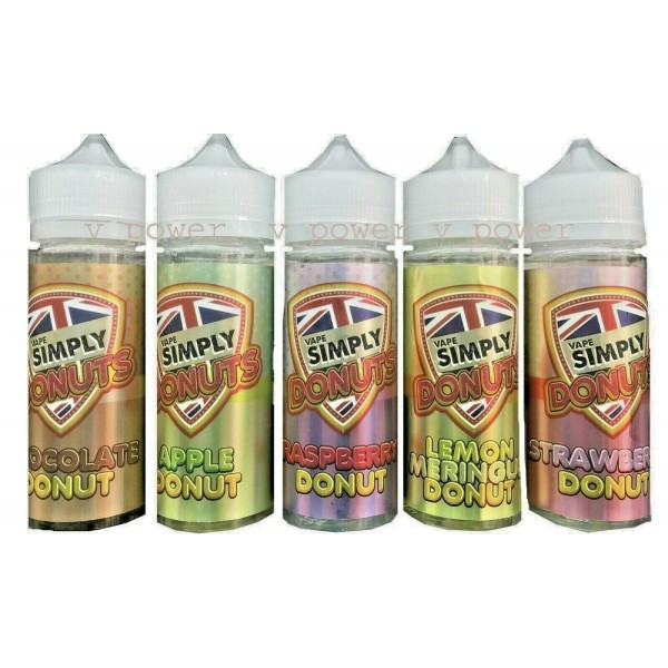 SIMPLY VAPOUR DONUTS - APPLE DONUT 100ML E LIQUID JUICE 50VG SHORTFILL