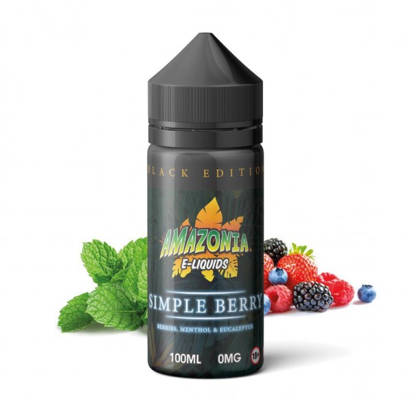 Simple Berry By Amazonia Black Edition 100ML E Liquid 70VG Vape 0MG Juice