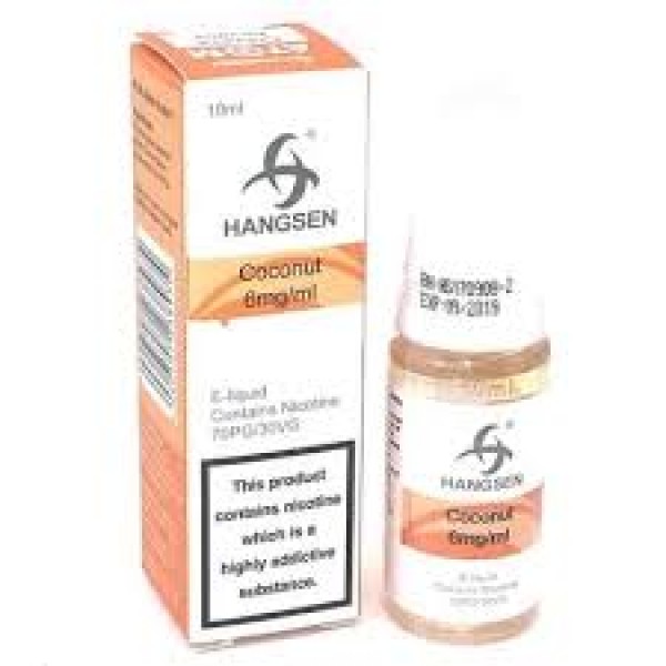 HANGSEN COCONUT 10ML TPD E LIQUID JUICE 3MG/6MG/12MG/18MG MULTIBUY