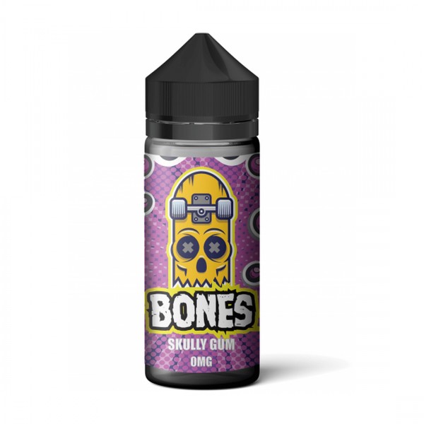 Skully Gum by Bones, 100ML E Liquid, 70VG Vape, 0MG Juice