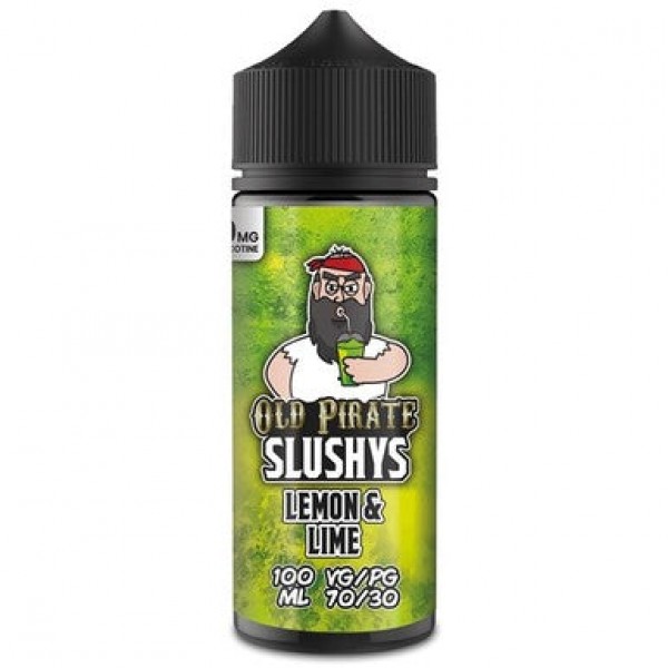 Slushys - Lemon & Lime by Old Pirate 100ML E Liquid, 70VG Vape, 0MG Juice, Shortfill