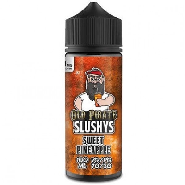 Slushys - Sweet Pineapple by Old Pirate 100ML E Liquid, 70VG Vape, 0MG Juice, Shortfill