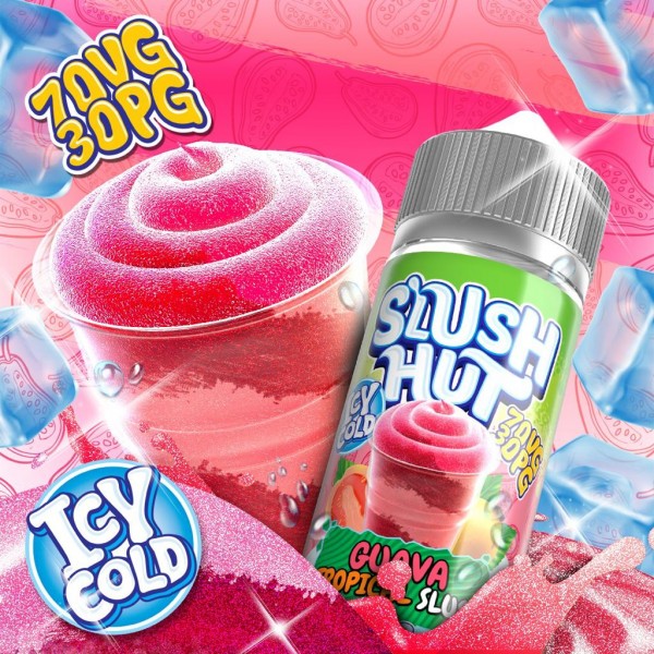 Guava Tropical Slush By Slush Hut 100ML E Liquid 70VG Vape 0MG Juice Shortfill