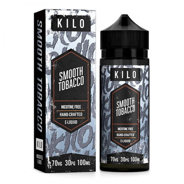 Smooth Tobacco Flavour by Kilo, 100ML E Liquid, 70VG Vape, 0MG Juice