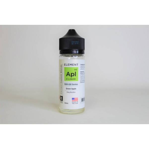 Green Apple Element. 100ML E-Liquid, 0MG Vape 80VG/20PG Juice