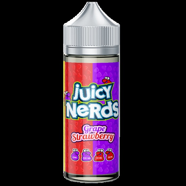 Grape Strawberry 100ml Juicy Nerds E-liquid Juice 70VG Vape Shortfill