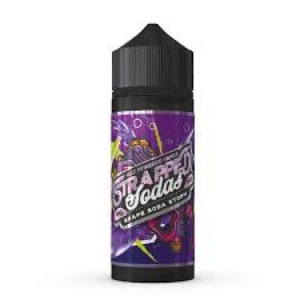 GRAPE SODA STORM BY STRAPPED E-LIQUID 100ML SHORTFILL 70VG VAPE