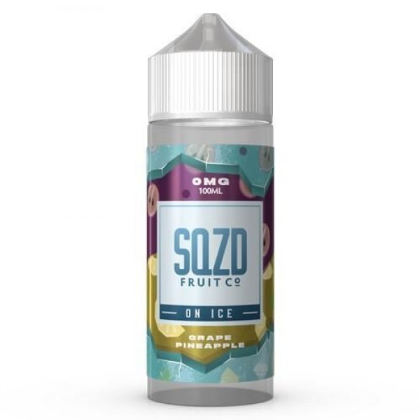 Grape Pineapple On Ice by SQZD Fruit Co. 100ML E-Liquid, 0MG Vape 70VG/30PG Juice