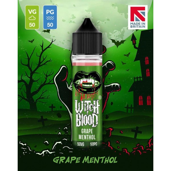 Grape Menthol By Witch Blood 50ML E Liquid 50VG Vape 0MG Juice