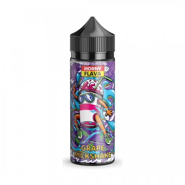 Grape Milkshake by Horny Flava. 100ML E-liquid, 0MG Vape, 70VG Juice