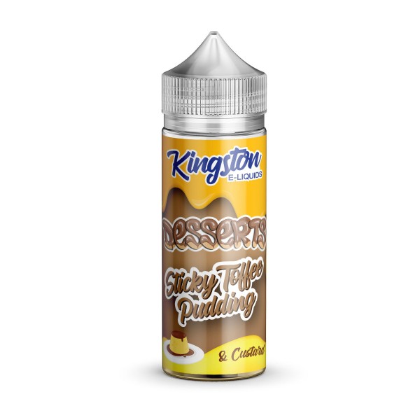 Sticky Toffee Pudding by Kingston 100ml New Bottle E Liquid 70VG Juice