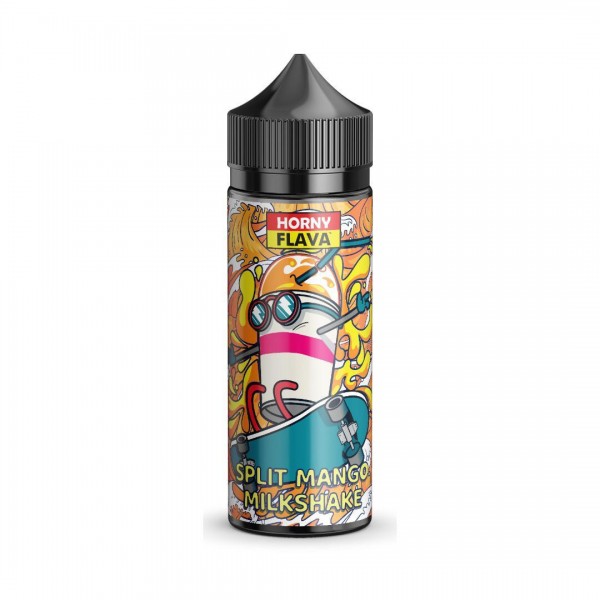 Split Mango Milkshake by Horny Flava. 100ML E-liquid, 0MG Vape, 70VG Juice